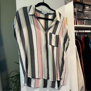 Light button down top